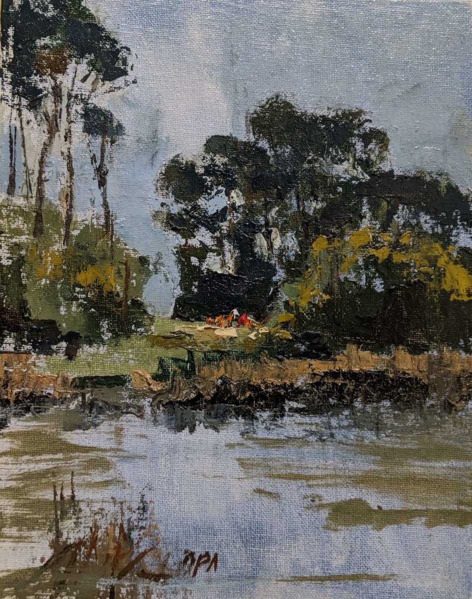 Kiawah Tee Time by George Pate at LePrince Galleries